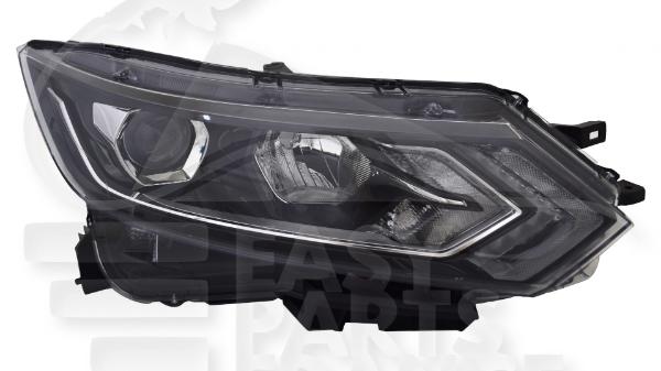 Optique avant droit passager H11+H9 électrique sans moteur Led Nissan Qashqai — Réf. 26010HV00A