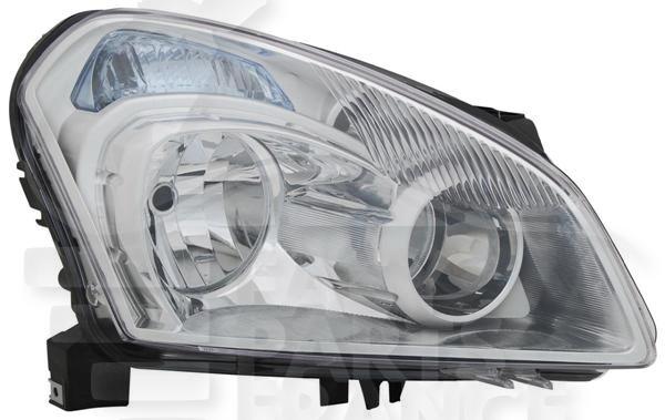 Optique avant droit passager H7+H7 électrique avec moteur Nissan Qashqai — Réf. 26010JD95A
