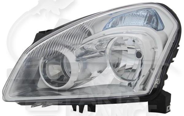 Optique avant gauche conducteur H7+H7 électrique avec moteur Nissan Qashqai — Réf. 26060JD95A