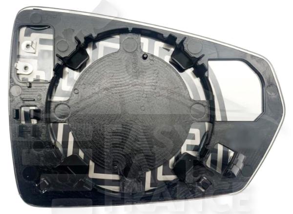 Glace de rétroviseur gauche conducteur chauffant Volkswagen Polo — Réf. 2G0857521B
