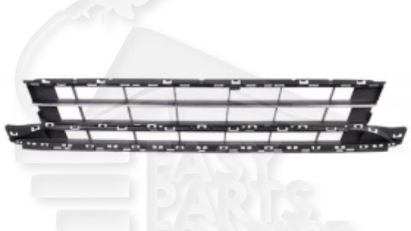 Grille centrale de pare-chocs avant noire Volkswagen Passat — Réf. 3G08536719B9