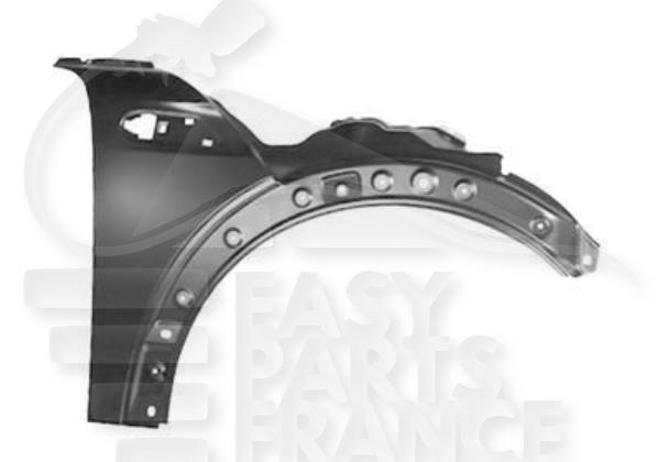 Aile avant droit passager avec emplacement feu Mini One Cooper — Réf. 41352754726