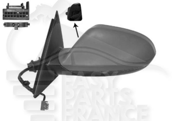 Rétroviseur gauche conducteur électrique chauffant à peindre rabattable électrique memoa / bds avec feu 16 pins Audi A6 — Réf. 4G1857409BE01C