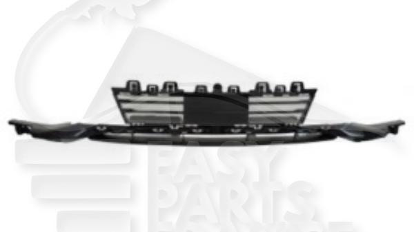 Spoiler de pare-chocs avant noir avec regulateur de vitesse sans sport Bmw S3 F30/F31 — Réf. 51117386153