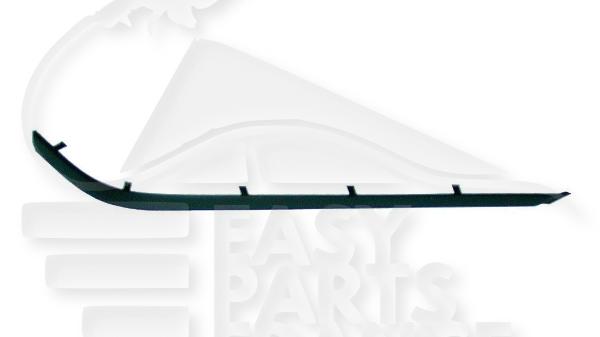 Moulure de pare-chocs arrière gauche conducteur sans aide au stationnement version 4 portes Bmw E39 — Réf. 51127005925