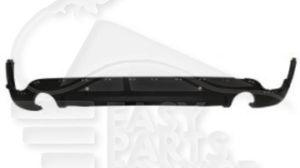 Spoiler de pare-chocs arrière noir avec aide au stationnement simple sortie echap droit passager & gauche conducteur Mini Countryman — Réf. 51127391203