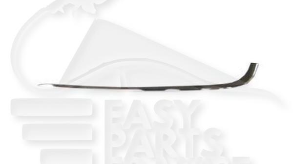 Moulure pare-chocs arrière gauche conducteur chromée Bmw Serie 7 E38 — Réf. 51128125433