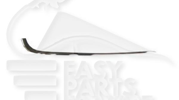 Moulure pare-chocs arrière droit passager chromée Bmw Serie 7 E38 — Réf. 51128125434