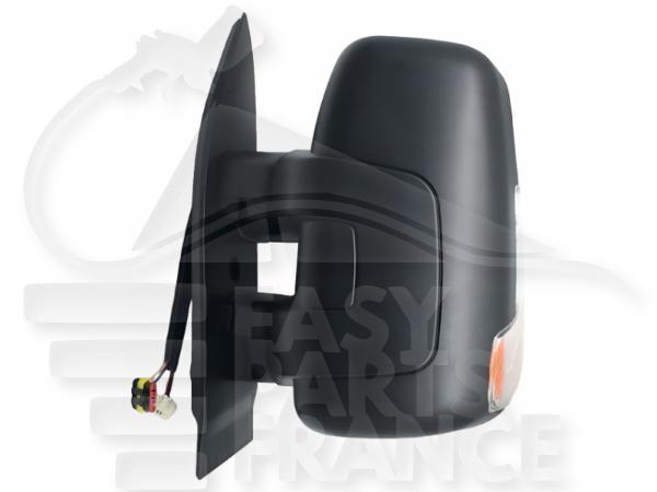 Rétroviseur gauche conducteur électrique chauffant noir bras court avec sonde- avec feu 9 pins Iveco Daily — Réf. 5802028039