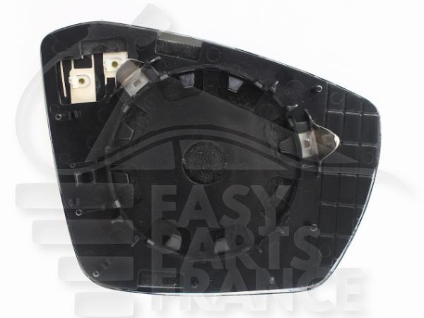 Glace de rétroviseur gauche conducteur chauffant Skoda Octavia — Réf. 5E0857521