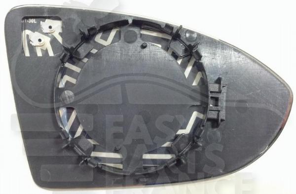 Glace de rétroviseur gauche conducteur chauffant Volkswagen Golf Vii — Réf. 5G0857521