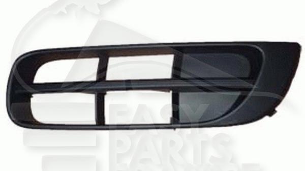 Grille de pare-chocs avant gauche conducteur noire Skoda Fabia — Réf. 5J08073679B9