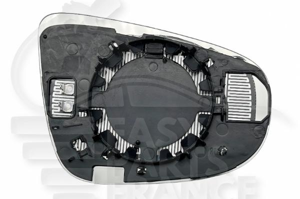 Glace de rétroviseur gauche conducteur chauffant Volkswagen Golf 6 — Réf. 5K0857521