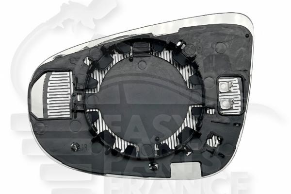 Glace de rétroviseur droit passager chauffant Volkswagen Golf 6 — Réf. 5K0857522