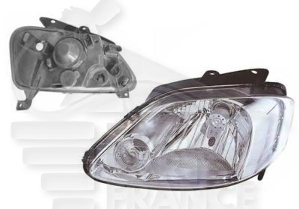 Optique avant gauche conducteur H4 électrique sans moteur Volkswagen Fox — Réf. 5Z1941005C