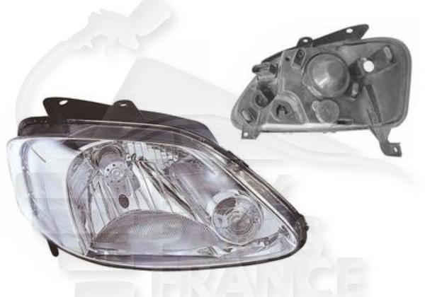 Optique avant droit passager H4 électrique sans moteur Volkswagen Fox — Réf. 5Z1941006C