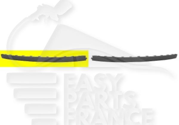 Spoiler de pare-chocs avant droit passager noir Opel Corsa D — Réf. 6400637