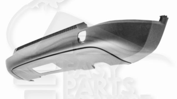 Spoiler de pare-chocs arrière noir avec aide au stationnement & emplacement att remorque Jeep Compass — Réf. 68352662AB