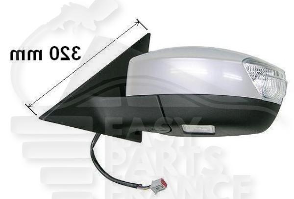 Rétroviseur gauche conducteur électrique chauffant à peindre rabattable électrique avec feu & feu de sol Ford S Max — Réf. 6M2117683AGA
