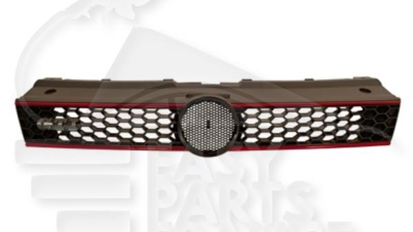 Grille de calandre noire version Gti Volkswagen Polo — Réf. 6R0853651RQWD