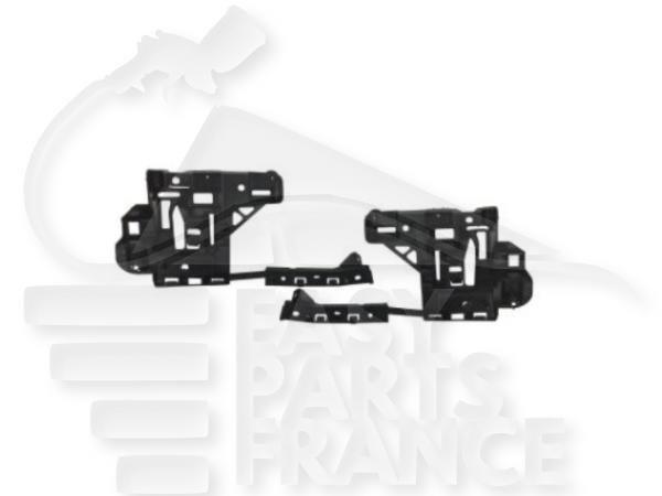 Jeu de bride de pare-chocs arrière droit passager / arrière gauche conducteur plastique - hayon Peugeot Berlingo — Réf. 7416H9