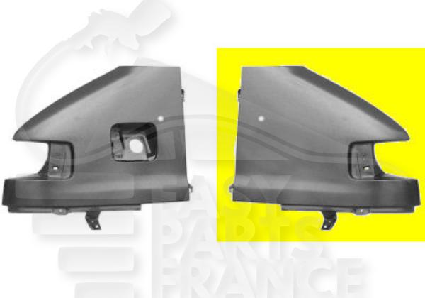 Aile avant droit passager avec emplacement feu Citroen Ducato — Réf. 7841E8