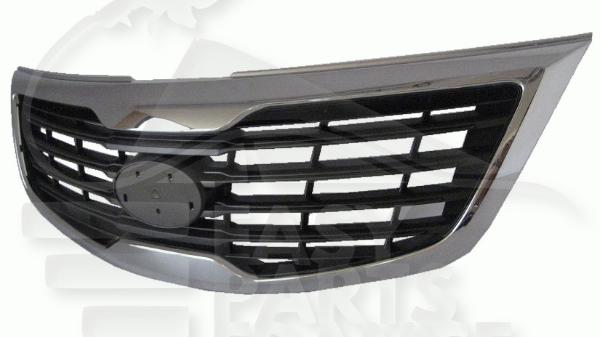 Grille de calandre à peindre avec moulure chromée - noire -> Kia Sportage — Réf. 863503W000