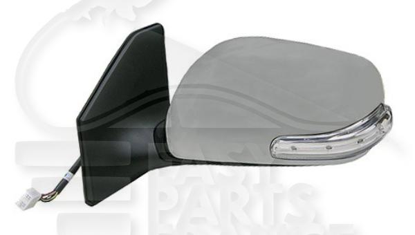 Rétroviseur gauche conducteur électrique chauffant à peindre rabattable électrique avec feu 9 pins Toyota Avensis — Réf. 8790605180