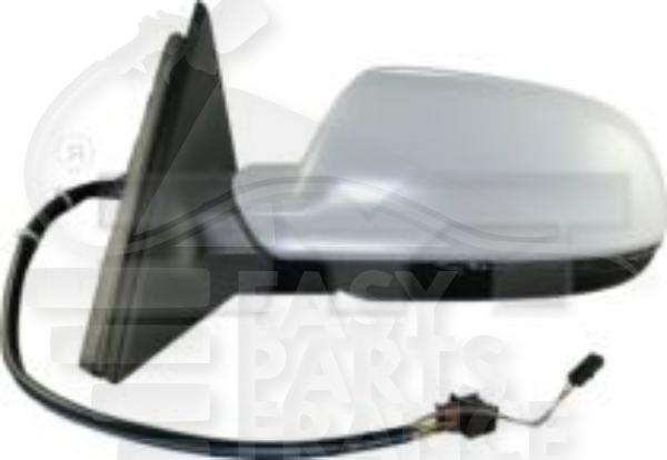 Rétroviseur gauche conducteur électrique chauffant à peindre rabattable électrique avec feu & bds 12 pins Audi A4 — Réf. 8K1857409AH01C