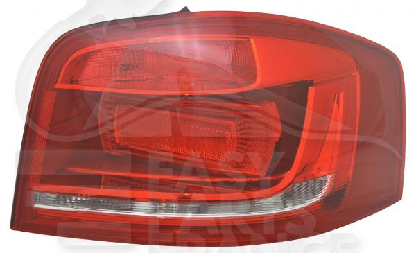 Feu arrière droit passager rouge -> Audi A3 3 Ptes — Réf. 8P3945096