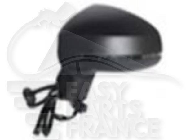 Rétroviseur gauche conducteur électrique chauffant à peindre rabattable électrique avec feu 8 pins Audi A1 — Réf. 8X1857409G9B9