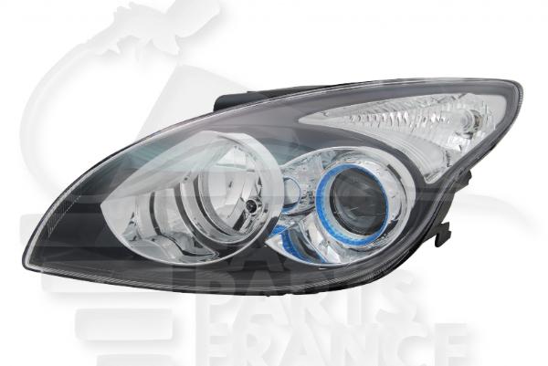 Optique avant gauche conducteur H1+H7 électrique sans moteur f / noir Hyundai I- 30 — Réf. 921012R000
