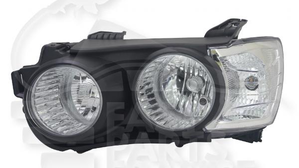 Optique avant gauche conducteur H7+H7 électrique avec moteur f / noir Chevrolet Aveo — Réf. 96831061