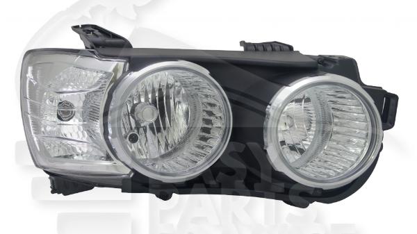 Optique avant droit passager H7+H7 électrique avec moteur f / chrome-noir Chevrolet Aveo — Réf. 96831092