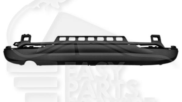 Spoiler de pare-chocs arrière noir avec ou sans aide au stationnement simple sortie échappement à gauche Smart Forfour — Réf. A4538800009