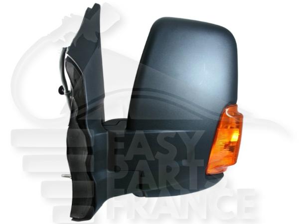 Rétroviseur gauche conducteur manuel avec ou sans chauffant avec feu orange bras court Ford Transit — Réf. BK3117683JL5JA6