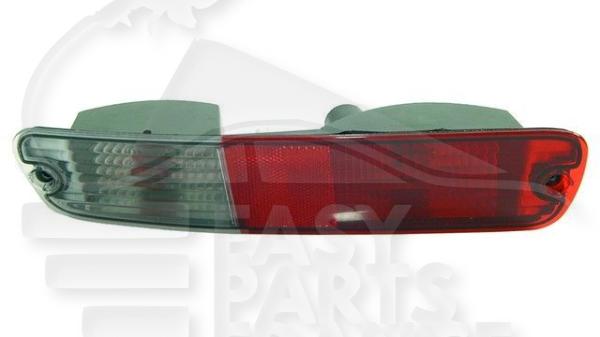 Feu arrière gauche conducteur ds pare-chocs rouge / blanc Mitsubishi Pajero Bl/Rouge — Réf. MN133775