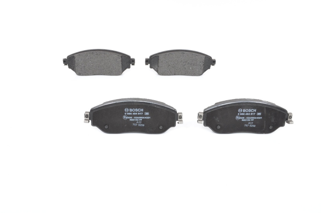 Plaquettes de frein Fiat Talento 16> 1.6 d — Réf. BS 0 986 494 817