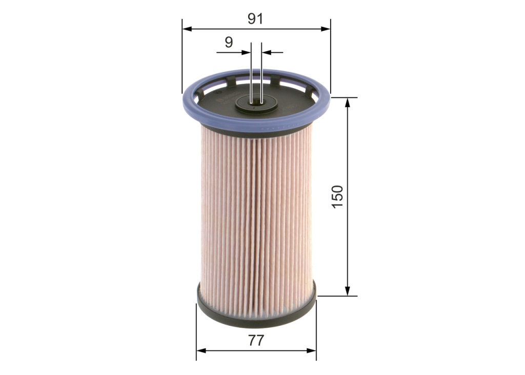 Filtre à carburant Vw Caddy III 03> cartouche — Réf. BS 1 457 070 014