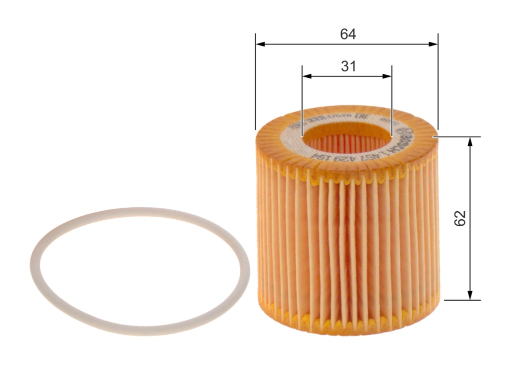 Filtre à huile Vw Polo III 94> 1.2 12V — Réf. BS 1 457 429 194