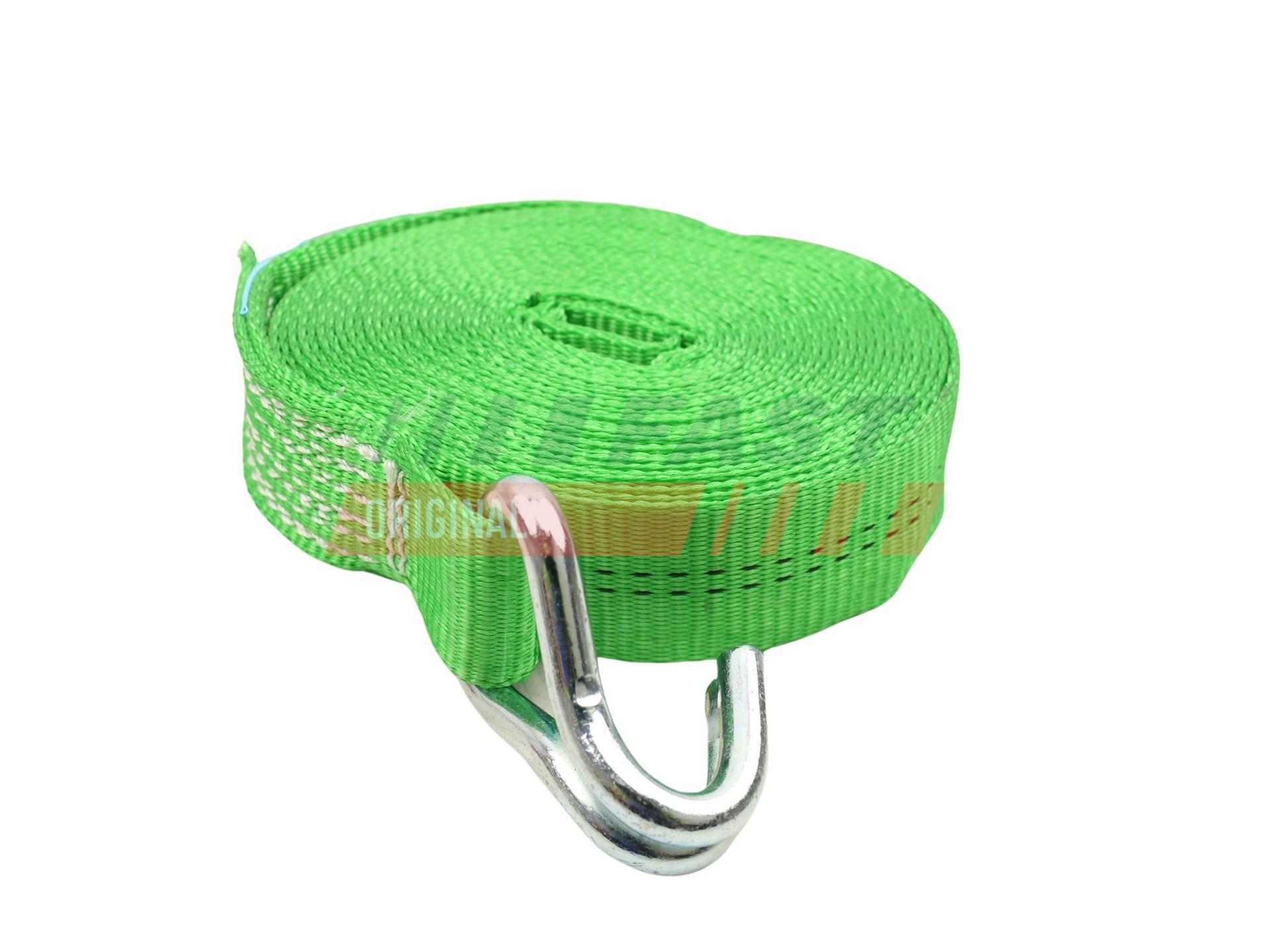 Sangle tendeur - long vert 2T / L-7.7 / W=35MM 1000DAN — Réf. FT98208
