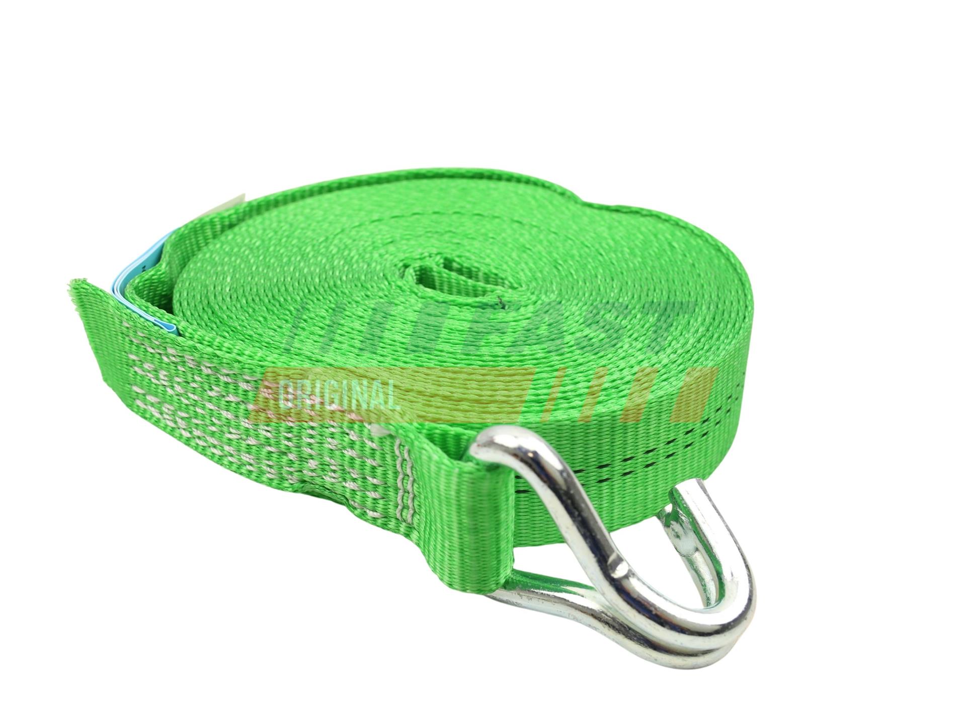 Sangle tendeur - long vert 2T / L-9.7 / W=35MM 1000DAN — Réf. FT98209