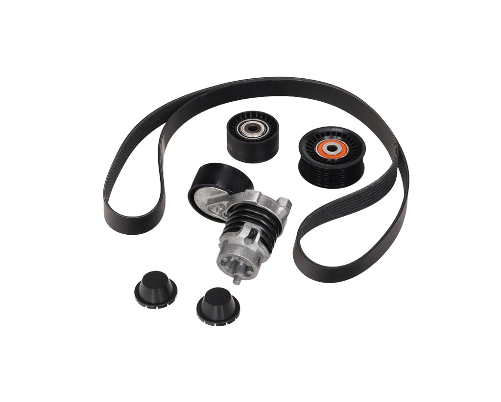Courroie trapézoïdale à nervures Renault Kangoo II 08> tendeurs 0.9-1.2 tce complet 7PK1601 — Réf. OR 117204083R