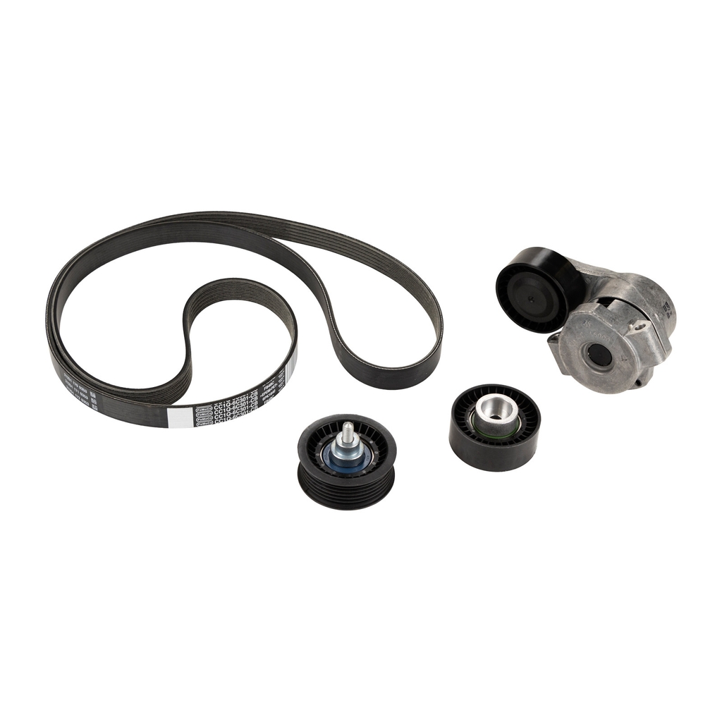 Courroie trapézoïdale à nervures - 6PK1642 + tendeur — Réf. OR 1611281280