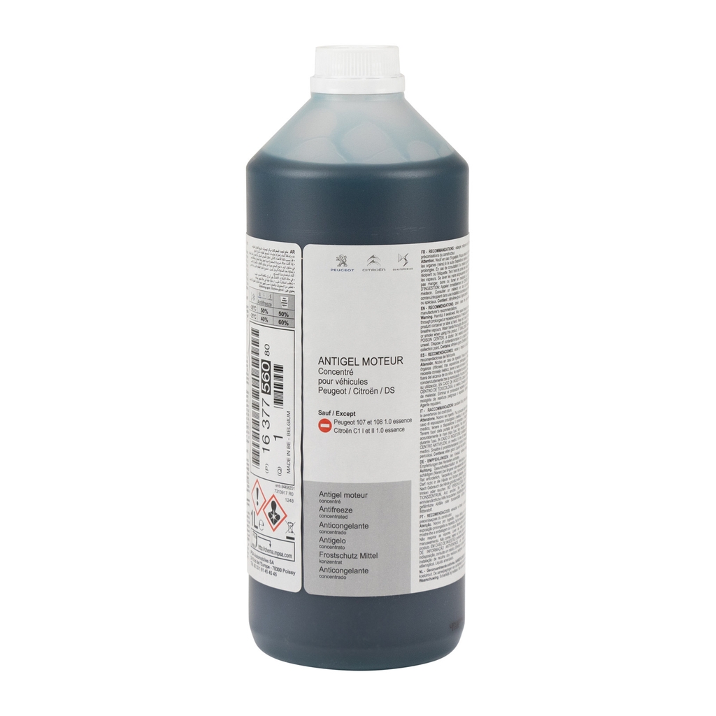 Antigel, liquide de refroidissement Citroen 1L blue — Réf. OR 1637756080