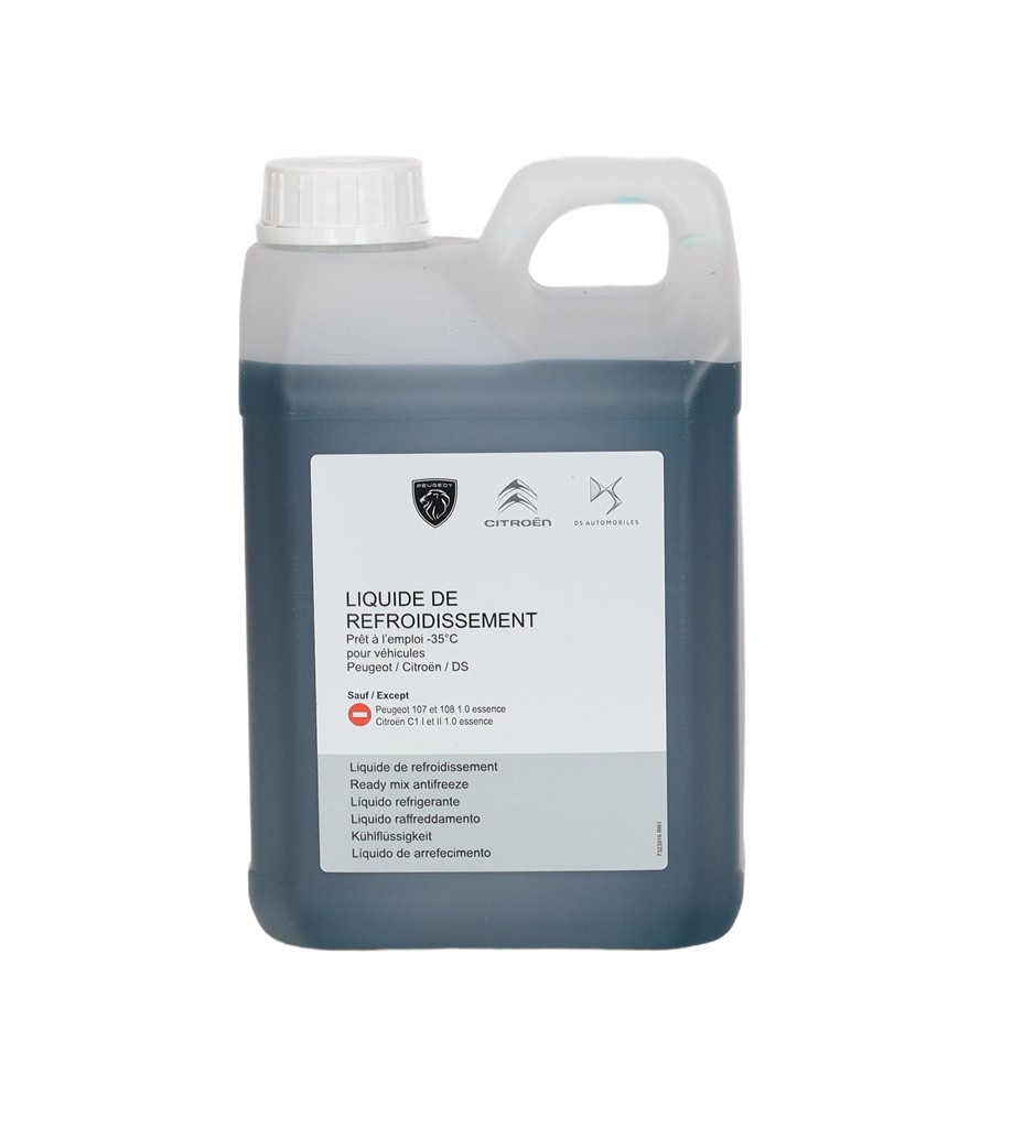 Antigel, liquide de refroidissement Citroen -35 2L — Réf. OR 1637756380