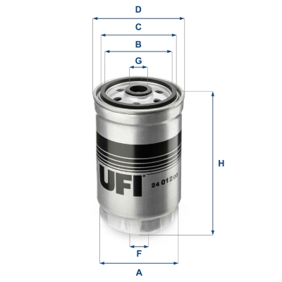 Filtre à carburant - Hyundai I30 1.4CRDI 13> — Réf. UFI 24.012.00