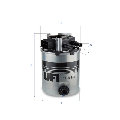 Filtre à carburant - Nissan Qashqai 1.6DCI/ QASHQAI+2 1.6DCI/ 11> — Réf. UFI 24.061.01