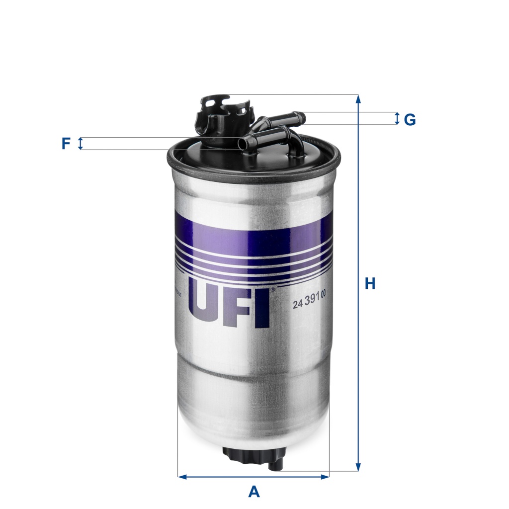 Filtre à carburant Fiat Punto 93> 1.7 td — Réf. UFI 24.391.00