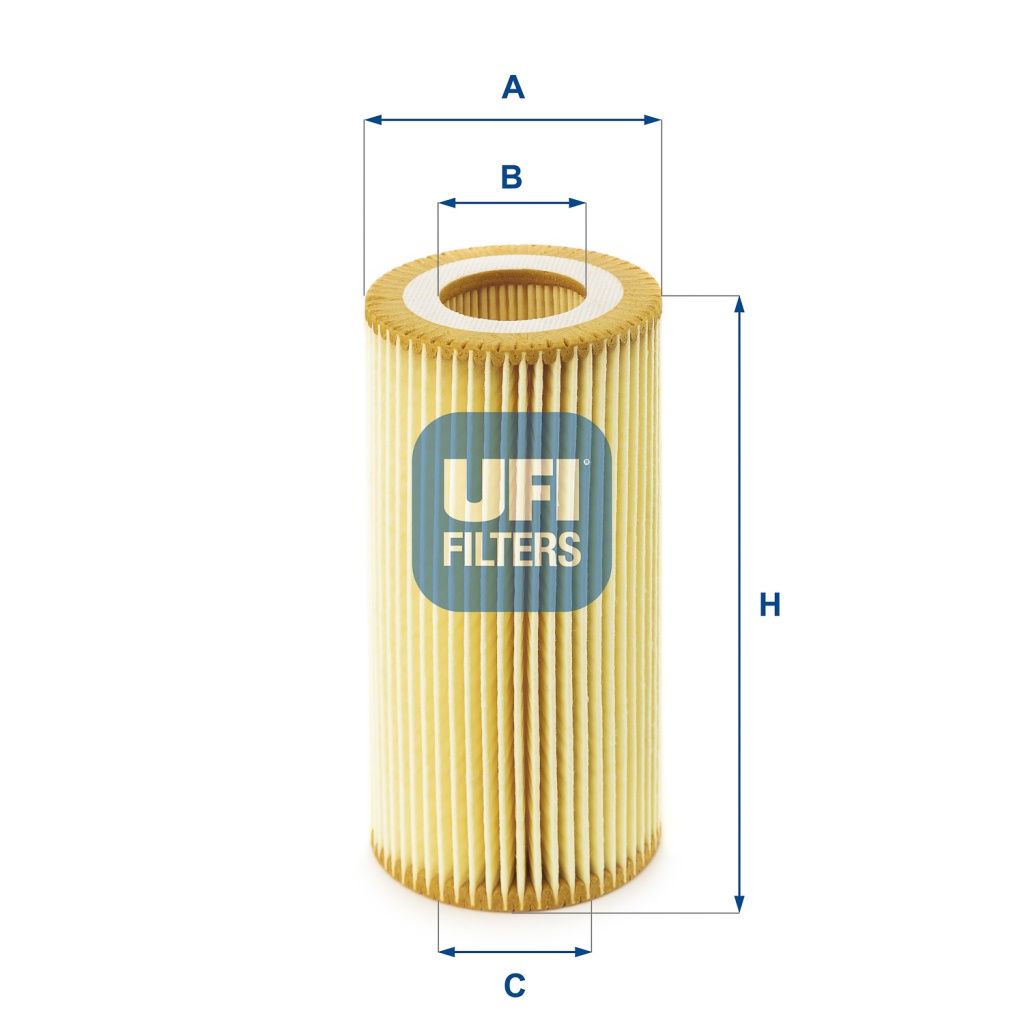 Filtre à huile Vw Golf IV 97> 2.0 15>/AUDI Q3 2.5/ RS3 2.5 — Réf. UFI 25.040.00